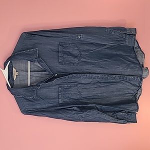 Women's Liverpool of Los Angeles Denim Button Down Top